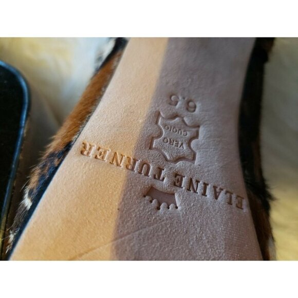 Elaine Turner Women's Pumps Stiletto Heel Round Toe Slip On Leopard Multi 6.5‎ - Picture 7 of 9